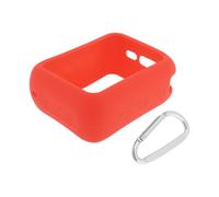 VGOL Speaker Silicone Cover with Carabiner, Waterproof Ultra-light Protective Sleeve Compatible with JBL GO4 Portable Bluetooth Speaker, Red