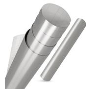 vgoltd Furniture Stickers Gloss Self Adhesive Vinyl Wrap Sticky Contact Paper Roll for Kitchen Countertop Cupboard Cabinets Wardrobe & Tabletops (Silver, 60 x 100 cm)