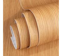 vgoltd Wooden Vinyl Wrap Self Adhesive Wallpaper Wood Effect Sticky Back Plastic Roll for Furniture Removable Peel and Stick Wallpaper Decorative Kitchen Contact Paper (Style 12, 30 x 100 cm)