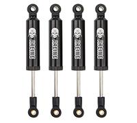 Vgoohobby 4Pcs Shock Absorber Damper Internal Spring 90mm Aluminum Alloy Shocks Compatible with Axial SCX10 90046 HSP HPI Traxxas TRX4 Redcat 1/10 RC Crawler Car (Black)