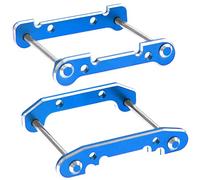 Vgoohobby Front Rear Swing Arm Reinforcement Mounts Plate Compatible with WLtoys 144001 144002 144010 124016 124017 124018 124019 RC Car (Blue)