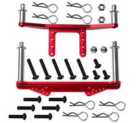 Vgoohobby Metal Front & Rear Body Mounts Body Posts Upgrade Parts Compatible with Traxxas Slash 2WD Rustler Stampede VXL 1/10 RC 2WD Car (Red)