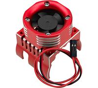 Vgoohobby RC Car Motor Heatsink w/ 21000 RPM Cooling Fan Aluminum Engine Motor Heat Sink Radiator Fit 42mm 4274 4268 Motors Compatible with Axial SCX10 Tamiya Arrma 1/8 1/10 RC Buggy Cars (Red)