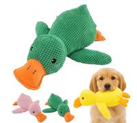 Vgpbphj Anti-Stress Duck for Dogs, Interactive Squeaky Dog Toy, Indestructible Plush Dog Toy, Play & Chew (Grün, L 15 * 18in)