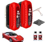 Vgpbphj Automotive Oil Film Cleaning Brush, 2024 New Glass Oil Film Remover for Car, All In One Wipe On Oil Film Remover for Windshield (2)