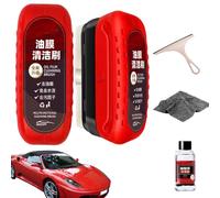 Vgpbphj Automotive Oil Film Cleaning Brush, 2024 New Glass Oil Film Remover for Car, All In One Wipe On Oil Film Remover for Windshield (1)