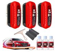 Vgpbphj Automotive Oil Film Cleaning Brush, All In One Wipe On Oil Film Remover, Car Windshield Oil Film Remover, Auto Glass Coating For Windshield (3 PCS)