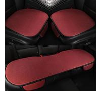 Vgpbphj Breathable & Anti-Slip Viscose Filament Car Seat Covers, Non-Slip Cars Seat Pad for Summer Breathable and Refreshing, Universal Ice Silk Cotton Car Seats Cover with Pocket (Red)