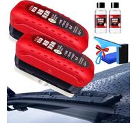 Vgpbphj Explicit Oil film Brush, Oil Film Cleaning Brush for Car, Automotive Oil Film Cleaning Brush, Glass Cleaning Board, Improves Clarity and Visibility (2pcs)