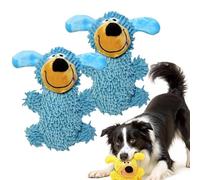 Vgpbphj Ipawsplus Dog Toy, Ipawsplus Squeaky Dog Plush Toy, Crinkly Dog Chew Toy for cleaning teeth, Interactive Dog Toys to Keep Them Busy, for Small Medium Dogs (2Pcs Blue)