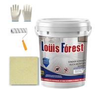 Vgpbphj Louis Forest Epoxy Floor Paint, Epoxy Colored Sand Floor Paint, High Gloss Marble Effect Floors Coating, Waterproof and Non-Slip Garage Floors Coating (Yellow, 0.5 Liters)