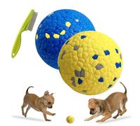 Vgpbphj Mellow Dog Calming Ball, The Mellow Dog Calming Ball, Indestructible Dog Tennis Balls, Emotional Support Bouncy Dog Toy Balls, Durable Dog Balls Dog Toys for Aggressive Chewers (2pcs-1)