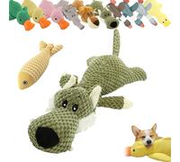 Vgpbphj Quacker Calming Duck Toy, The Mellow Dog Calming Duck, Emotional Support Duck for Dogs, Yellow Duck Dog Toy, Stuffed Duck Dog Chew Toys with Squeaker for Indoor Puppy (Wolf)
