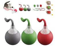 Vgpbphj Smart Interactive Pet Toy Ball, Smart Chasing Pet Toy Ball Fast Rolling on Carpet, Spinkit Electric Interactive Ball for Dog and Cat (B-3PCS)