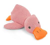 Vgpbphj The Calming Duck, Yellow Duck Dog Toy, Calming Duck, Emotional Support Duck for Dogs, Dog Toy With Quacking Sound (Pink)