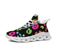 VGPSFN Mens Trainers Running Walking Shoes Sport Outdoor Casual Tennis Gym Hiking Shoes Lightweight Comfortable Fitness Sneakers for Men Fashion Work Athletic Jogging Colorful UK 7