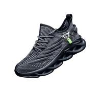 VGPSFN Mens Trainers Running Walking Shoes Sport Outdoor Casual Tennis Gym Hiking Shoes Lightweight Comfortable Fitness Sneakers for Men Fashion Work Athletic Jogging Black UK 12.5