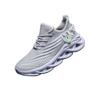 VGPSFN Mens Trainers Running Walking Shoes Sport Outdoor Casual Tennis Gym Hiking Shoes Lightweight Comfortable Fitness Sneakers for Men Fashion Work Athletic Jogging White UK 5.5