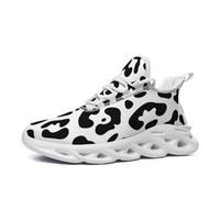 VGPSFN Mens Trainers Running Walking Shoes Sport Outdoor Casual Tennis Gym Hiking Shoes Lightweight Comfortable Fitness Sneakers for Men Fashion Work Athletic Jogging Black_White_B UK 6