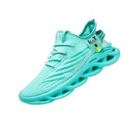 VGPSFN Mens Trainers Running Walking Shoes Sport Outdoor Casual Tennis Gym Hiking Shoes Lightweight Comfortable Fitness Sneakers for Men Fashion Work Athletic Jogging Light_Green UK 11.0