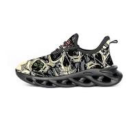 VGPSFN Mens Trainers Running Walking Shoes Sport Outdoor Casual Tennis Gym Hiking Shoes Lightweight Comfortable Fitness Sneakers for Men Fashion Work Athletic Jogging Green_B UK 10.0