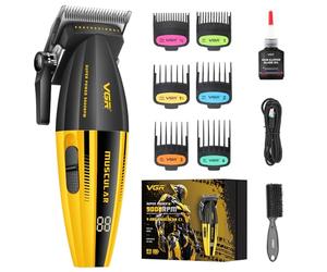 VGR 285 Fresh Fade Men's Professional Hair Trimmer, 9000 rpm Wireless Compact Clipper with LED Display