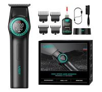 VGR 977 Professional Hair Trimmer for Men, 8000 RPM T-Blade Trimmer, Wireless Barber Trimmer with Zero Level, Rechargeable Edge Hairdressers with LED Display