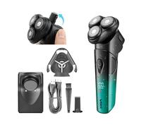 VGR Electric Shaver for Men with Pop-Up Beard Trimmer, Magnetic Head Rotary Razor, Wall-Mount Charging Stand, IPX6 Waterproof Wet & Dry Close Shave, Cordless Rechargeable USB-C