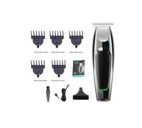 VGR Pro Rechargeable Hair Clippers Set - Cordless/Corded, 5x 1-5mm Guide Combs, Detachable Stainless Steel Blade, Low-Noise
