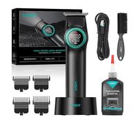VGR Professional Beard Hair Trimmer for Men - Cordless USB Rechargeable Battery - Electric BLDC Motor 8000 RPM, DLC + Ceramic Blades, Barber Lineups, Edging, Outlining, Detailing, Grooming & Shaping