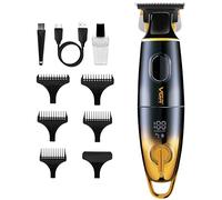 VGR Professional Beard Trimmer for Men, Stubble, Moustache, Sideburn & Face Hair Grooming, Neck and Head Trimming, 7000 RPM Motor, Precision Ceramic Blade, Cordless USB-C Rechargeable, 180 min