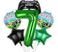 VGRDTM 7th Birthday Decorations,7 Balloon,Gaming Birthday Decorations Green Video Game Theme Party Set for Boys Girls Children Birthday Party Decor