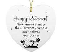 VGRDTW Retirement Gifts for Women, Happy Retirement Gift, Hanging Plaque Thoughtful Keepsake for Retiree, Coworker, Teacher, Nurse, Friend, Elegant Party Décor