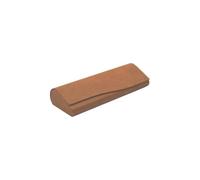 VGRDTW Vintage Handmade Leather Irregular Trapezoid Glasses Case for Sport, Business, Travel & Reading, Lightweight Hard Shell Sunglasses Case for Women & Men, Minimalist and Portable Design
