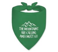 Vgrti The Mountains are Calling and I Must Go Dog Bandana, Dog Hiking Bandana for Outdoors, Pet Scarf Accessories for Nature Adventure, Christmas Birthday Gifts for Dogs Lovers Travel Camping Lovers