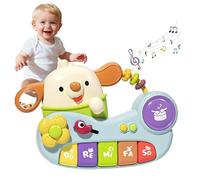 VGSAPRLEY Musical Puppy Piano, Baby Learning Toy 6+ Months, Interactive Keyboard with Sensory Features,Birthday Gifts for Baby Boys & Girls