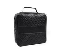 VGTDCDT 1 Pack EV Charging Cable Bag for Audi Q4 e-tron 2021-2026 Waterproof Storage Case PU Leather Car Boot Organiser for Leads Tools Durable Handle, glossy black