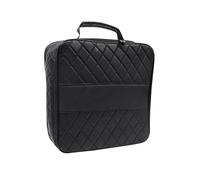 VGTDCDT 1 Pack EV Charging Cable Bag for Hyundai Inster 2024 2025 2026 Waterproof Storage Case PU Leather Car Boot Organiser for Leads Tools Durable Handle,Black