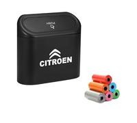 VGTDCDT 2 Pcs Car Trash Can for Citroen Grand C4 Picasso, with Lid and 150pcs Trash Bag Car Bin Easy To Hang Portable, Small Garbage Auto Accessories