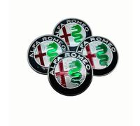 VGTDCDT 4 Pcs Car Wheel Center Hub Caps Sticker for Alfa Romeo Giulietta (Type 940) 2015-2020, Caps Car Decoration Badge Wheel Trim Cover Hub Center, silver-65mm