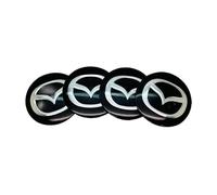 VGTDCDT 4 Pcs Car Wheel Center Hub Caps Sticker for Mazda CX-30 2019-2024, Caps Car Decoration Badge Wheel Trim Cover Hub Center,A-65mm