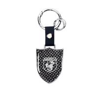 VGTDCDT KeyRings for Abarth 595 Abarth 500 Abarth 124 Spider, Keyrings for Car Keys for Dad Mum Grand Parents Mothers Day Key Chain Ring,Silver