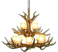 VGTLAKEX Pendant Light American Country Art Duplex Villa Club Large Living Room Staircase Ceiling Lights Indoor Chandelier