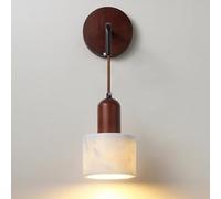 VGTLAKEX Pendant Light Marble Fixture Indoor Hanging Light Hardwired Ceiling White Shadeadjustable Height Pendant Lamp for Kitchen Bathroom(Wall Light)