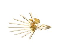 VGTLAKEX Pendant Light Sputnik Modern Led Ceiling Light, 96w Large Dimmable Lighting Fixtures with Remote Control, Gold Flush Mount Chandelier Lamp