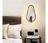 VGTLAKEX Wall Lights Sconces Bedside Lamp Modern Led with Switch Compatible Bedroom Reading Light Round Square Shape Fixture for Kitchen(Drop Shape 20cm)