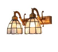 VGTLAKEX Wall Lights Sconces Stained Glass Lampshade Bracket Baroque Retro Bar Corridor Home Decor Lighting Fixtures