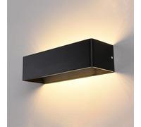 VGTLAKEX Wall Lights Sconces Wall Light Modern Led Square Aluminum Sconce Home Indoor Decoration Lighting for Kitchen(Noir,L20cm)