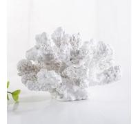 VGUEMVGW Artificial Aquarium Coral Ornament Plastic Fish Tank Plants Decoration for Aquarium Landscape，Aquarium Decoration Cave, Resin Coral，Jellyfish (Medium White Coral), ZY-3331