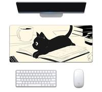 VGUEMVGW cat，Craft，Gaming Mouse Pad XL(11.81 * 31.49 inch)，Extended Large Mouse Mat Desk Pad, Stitched Edges,Non-Slip Rubber Base，Keyboard Pad(80cm * 30cm) (1), ZY-2178